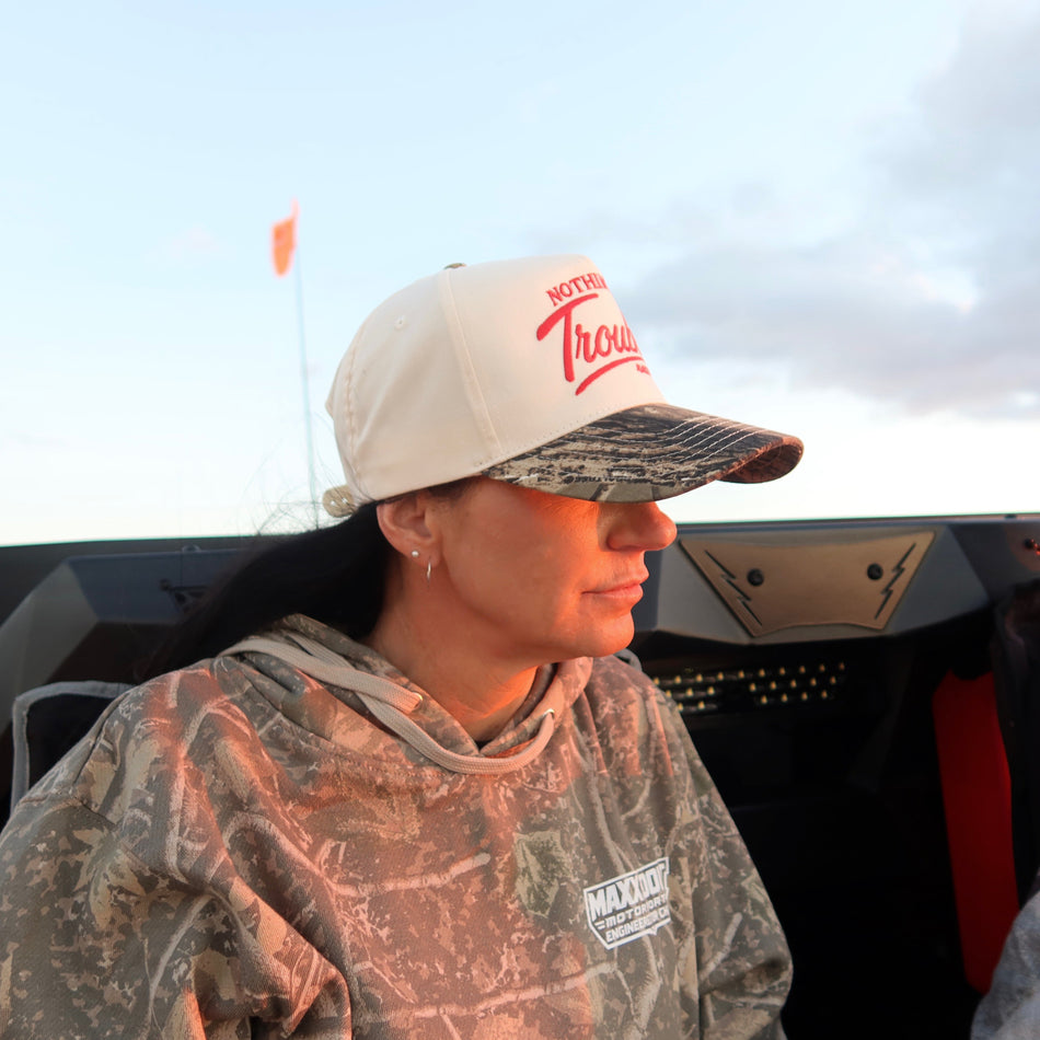 Nothin' But Trouble Snapback Hat Camo