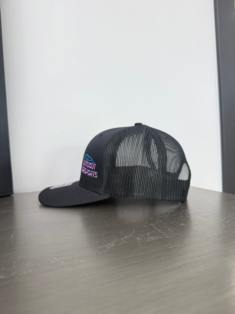 Light Purple & Blue Maxxedout Embroidered Snapback
