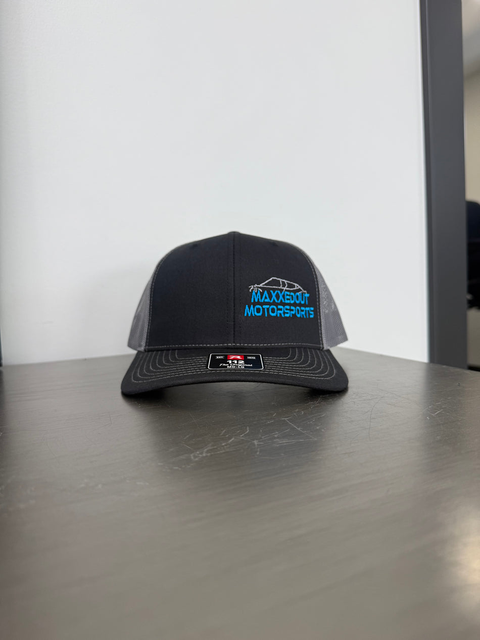 Blue & Gray Maxxedout Embroidered Snapback Gray