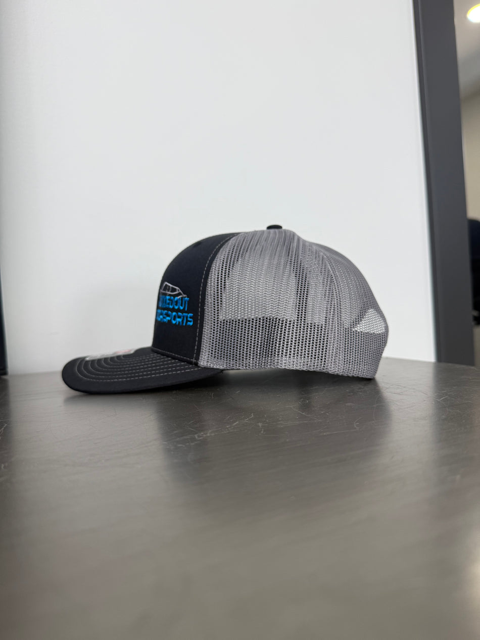 Blue & Gray Maxxedout Embroidered Snapback Gray