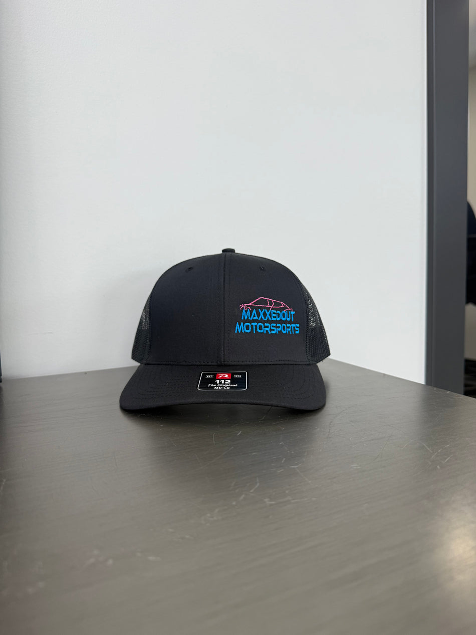 Blue & Pink Maxxedout Embroidered Snapback