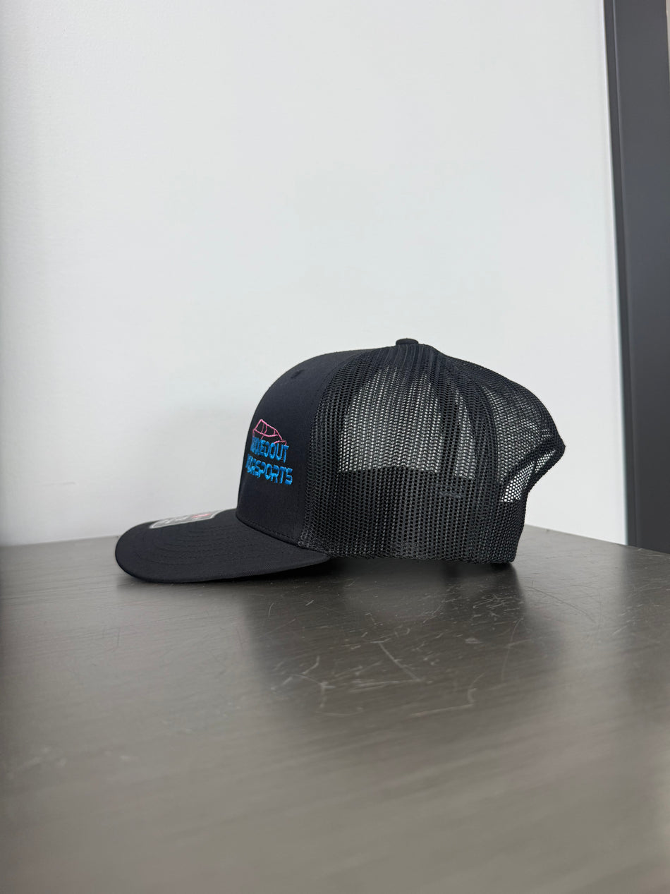 Blue & Pink Maxxedout Embroidered Snapback