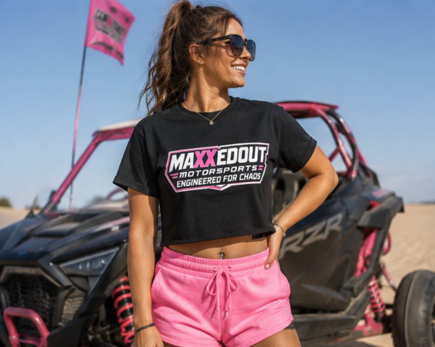 Women’s pink cropped tee